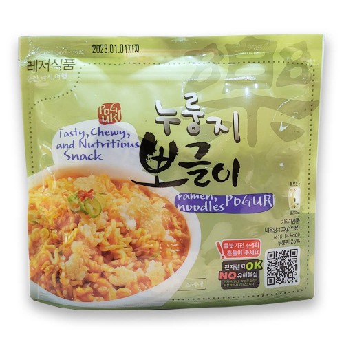누룽지 뽀글이 100g / 전투식량 / 비상식량